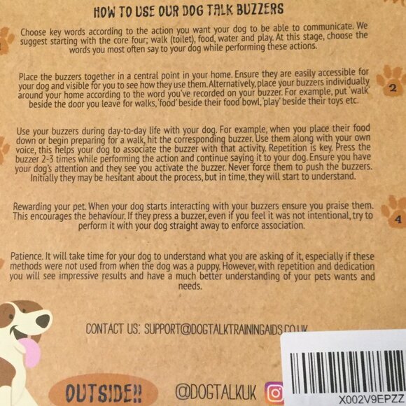 In box dog training voice recording buzzers 4 in the set excellent condition - Picture 2 of 3